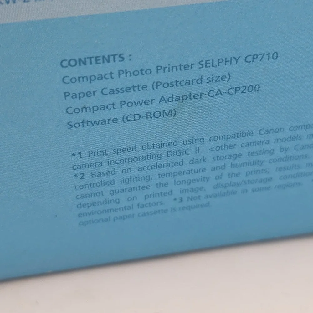 Canon SELPHY CP710 Digital Photo Thermal Printer - New In Box